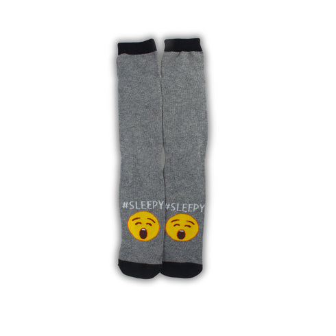 Sleepy Face Emoji Funky Socks